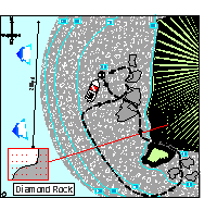 martinique sample dive site map